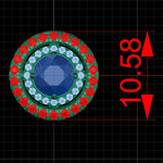 Load image into Gallery viewer, Golden Twilight: Champagne Moissanite Encased in Double Halo Stud Earrings