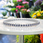 Load image into Gallery viewer, Enchanted Elegance: 5.0ct 3.0mm Round Alexandrite Tennis Bracelet, a Spectrum of Colors