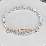 Load image into Gallery viewer, Champagne Bliss: Explore a 5.0ct Round Moissanite Tennis Bracelet Marvel