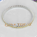 Load image into Gallery viewer, Round Citrine Tennis Bracelet with 5.0ct Yellow Elegance