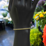 Load image into Gallery viewer, Round Citrine Tennis Bracelet with 5.0ct Yellow Elegance