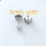 Load image into Gallery viewer, Mesmeric Hues: Round Alexandrite Stud Earrings for Every Light.