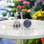 Load image into Gallery viewer, Mesmeric Hues: Round Alexandrite Stud Earrings for Every Light.