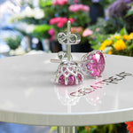 Load image into Gallery viewer, Sparkling Blush: Classic Round Pink Sapphire Stud Earrings.