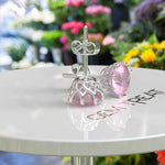 Load image into Gallery viewer, Feminine Charm: Rose Quartz Round Cut Stud Earrings.