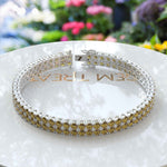 Load image into Gallery viewer, Celestial Beauty, 12.0ct Round Citrine Tennis Bracelet Charm