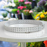 Load image into Gallery viewer, Radiant Elegance: 12.0ct White Moissanite Tennis Bracelet, Round Cut Splendor