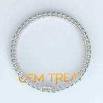 Load image into Gallery viewer, 8.0ct 3.5mm Cyan Blue Moissanite Tennis Bracelet, A Gem of Celestial Calm