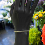 Load image into Gallery viewer, 3.5mm Round, 8.0ct Yellow Moissanite Tennis Bracelet - A Burst of Sunshine