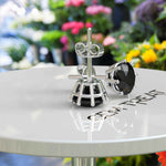 Load image into Gallery viewer, Mystic Beauty: Timeless Earrings with Round Black Onyx Studs.