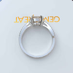 Load image into Gallery viewer, Elegant Oval Cut Champagne Moissanite Engagement Ring - Timeless Love