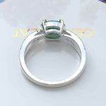 Load image into Gallery viewer, Verdant Vista: Lustrous Oval Moss Agate Gemstone Ring