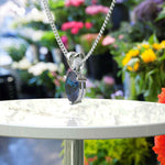 Load image into Gallery viewer, Blue Mystic: Unveiling the Oval Cut London Blue Topaz Solitaire Pendant Necklace Elegance
