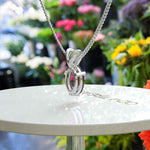 Load image into Gallery viewer, Vivid Radiance: A Captivating Oval Ruby Solitaire Pendant Necklace, A Celebration of Color