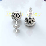 Load image into Gallery viewer, Midnight Muse: Round Black Onyx Bezel Set Stud Earrings with Filigree Halo.