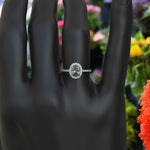 Load image into Gallery viewer, Sleek Oval Cut Gray Moissanite Engagement Ring - Modern Elegance