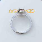 Load image into Gallery viewer, Glow of Desire: Lustrous Oval Ruby & Moissanite Halo Masterpiece