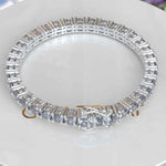 Load image into Gallery viewer, 16.0ct Elegance, 5.0mm Gray Moissanite Tennis Bracelet, A Dance of Light