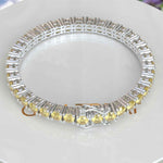 Load image into Gallery viewer, Luxurious 16.0ct Yellow Sapphire Tennis Bracelet with 5.0mm Stones