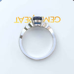 Load image into Gallery viewer, Dive into Timeless Beauty: Round London Blue Topaz Celtic Solitaire Ring's Enigmatic Charm