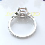 Load image into Gallery viewer, Celtic Dreamscape: Brilliant Round Morganite Solitaire Ring