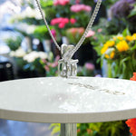 Load image into Gallery viewer, Crystal Clarity: Cushion Cut White Moissanite Solitaire Pendant Necklace, Mirror to the Soul