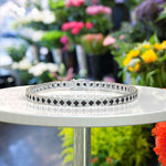 Load image into Gallery viewer, Ethereal Night: Captivating Black Onyx Tennis Bracelet Adornment