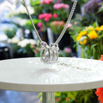 Load image into Gallery viewer, Luminous Harmony: Elegant 2.0ct Round Moissanite Solitaire Pendant Necklace, A Mark of Elegance