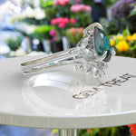 Load image into Gallery viewer, Nuptial Wonders in Verdant: Dive into the Pear Cut Green Emerald Ring Set, Adorned with Marquise Gems