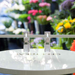 Load image into Gallery viewer, Violet Charm: Baguette Amethyst-Adorned Elegant Hoop Earrings.