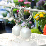 Load image into Gallery viewer, Pure Allure: Classic Pearl Earrings Drops for Every Occasion.