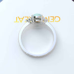 Load image into Gallery viewer, Classic Oval Opal Ring with Lustrous Moissanite Side Stones
