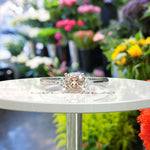 Load image into Gallery viewer, Romantic Cushion-Cut Morganite Engagement Ring with Moissanite Side Accents