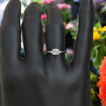 Load image into Gallery viewer, Ethereal Sparkle: Colorless Cushion Cut Moissanite Engagement Ring.