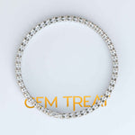 Load image into Gallery viewer, Champagne Bliss: Explore a 5.0ct Round Moissanite Tennis Bracelet Marvel
