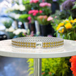 Load image into Gallery viewer, Celestial Beauty, 12.0ct Round Citrine Tennis Bracelet Charm
