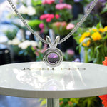 Load image into Gallery viewer, Timeless Elegance: Round Amethyst Solitaire Pendant Necklace in Classic Style
