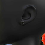 Load image into Gallery viewer, Mystic Beauty: Timeless Earrings with Round Black Onyx Studs.
