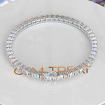 Load image into Gallery viewer, Sunset Hues: Round Morganite Stone Tennis Bracelet for Everyday Elegance
