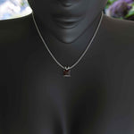 Load image into Gallery viewer, Asscher Cut Garnet Pendant Necklace, A Burgundy Treasure Solitaire
