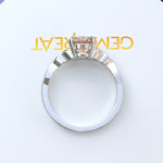 Load image into Gallery viewer, Celtic Dreamscape: Brilliant Round Morganite Solitaire Ring
