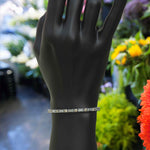 Load image into Gallery viewer, Golden Gleam: Champagne &amp; White Baguette Moissanite Tennis Bracelet
