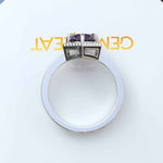 Load image into Gallery viewer, A Whisper of Elegance: Round Amethyst Engagement Ring in Silver
