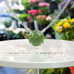 Load image into Gallery viewer, Vivid Splendor: Captivating Round Peridot Solitaire Pendant Necklace, Pure Elegance
