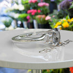 Load image into Gallery viewer, Exquisite 1ct Gray Moissanite: Oval Cut Solitaire Ring for Cherished Moments
