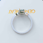 Load image into Gallery viewer, Nature&#39;s Healing: Silver Ring with Oval Cut Moss Agate for Harmony
