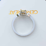 Load image into Gallery viewer, Golden Sunlight Captured: Oval Cut Yellow Sapphire in Solitaire Ring Setting
