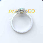 Load image into Gallery viewer, Classic Oval Opal Ring with Lustrous Moissanite Side Stones
